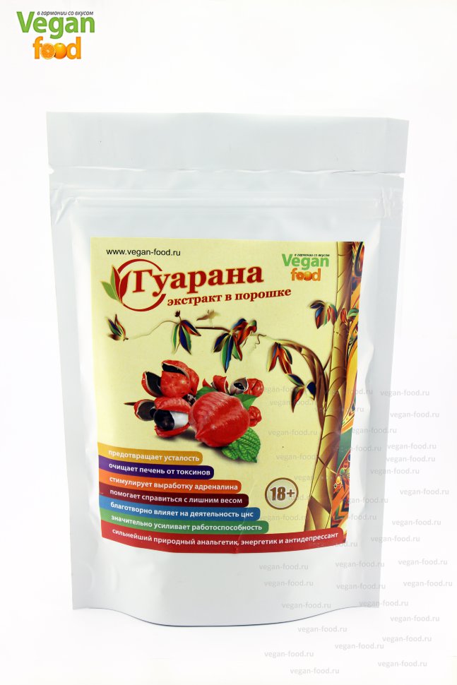 Концентрированный порошок Гуараны,100 г